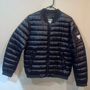 Guess Puffer Black Jacket Men’s Size Small *Nwt*